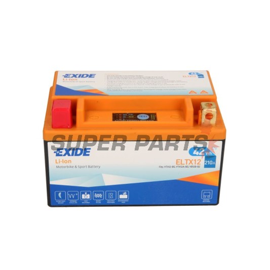 Акумулатор -EXIDE- ELTX12, 42Wh (4Ah), 12V, Lithium-ion