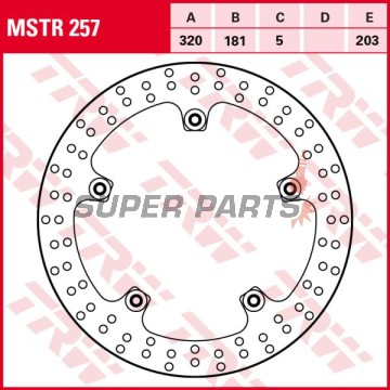 Спирачен диск -TRW- MSTR257, 320mm, BMW K1300R / K1300S / K1300GT + K1600GT, K1600GTL, K1600B (2007-2018)