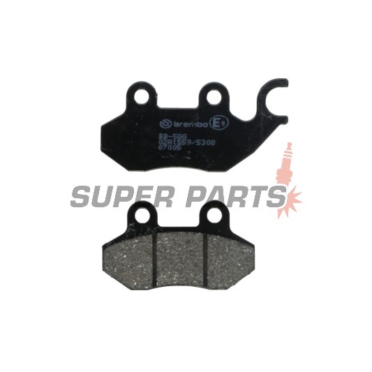Накладки -BREMBO- 07005, Cagiva, Garelli, Honda Dylan, PGO, SYM / 50-150cc (1993-2006)