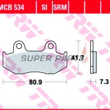 Накладки -TRW- MCB534, Honda ATC250R/350X, CH250 Spacy/Elite, CN250 Helix, CR50R/125R/250, FTR250, Lead100, MTX125, NES125/150, RX250RE, SCV100 Lead, SH125/150, TRX250R, XL250R/350R/600R, XLR250R, XR250R/350R/500R/600R, Peugeot Elyseo 125
