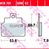 Накладки -TRW- MCB709, Aprilia Compay/Habana/Mojito 125 2000-2010; Aprilia Leonardo/SR 125-150 1999-2005; Aprilia Scarabeo 50-100 2000-2009