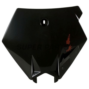 Мотокрос маска/табелка за номер -POLISPORT- черна, KTM XC 200/250/300 2006-2007