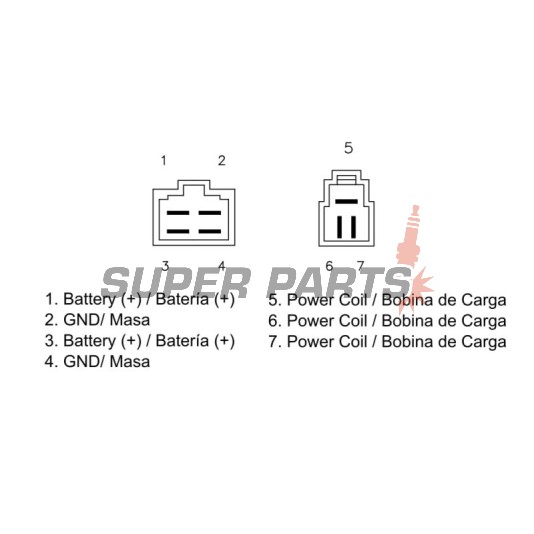 Реле за зареждане -DZE- реле-регулатор, 12V, 35A, TRIUMPH DAYTONA, SPRINT, STREET TRIPLE 675/955/1050 1999-2014