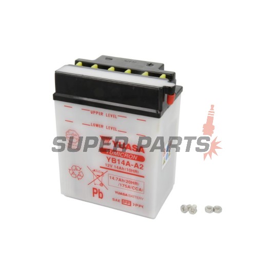 Акумулатор -YUASA- YB14A-A2, 15Ah 12V