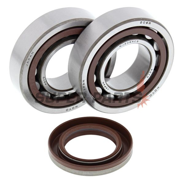 Лагери и семеринги за колянов вал комплект -ALL BALLS- KTM EXC 400 2000-2002, 2005-2006, EXC 450/525 2003-2007, EXC 520 2000-2002, EXC-G 250 2002-2005, EXC-G 400 2004-2006, EXC-G 450 2003-2007, MXC 400/520 2001-2002, MXC 450 2004-2005, 2007, SMR 525 2005
