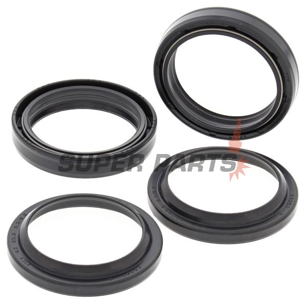 Семеринги и прахоуловители комплект предница -ALL BALLS- Kawasaki KDX 200 1996, 1999, 2001, 2005, KDX 220 1997-2005, KX 125/250/500 1988, Suzuki RM 125/250 1988, Triumph Tiger 1050 2006, Tiger 900 2000-2001, Tiger 955 2001-2006