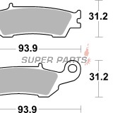 Накладки -BREMBO- 07YA47SD, Yamaha YZ 250F (2007)