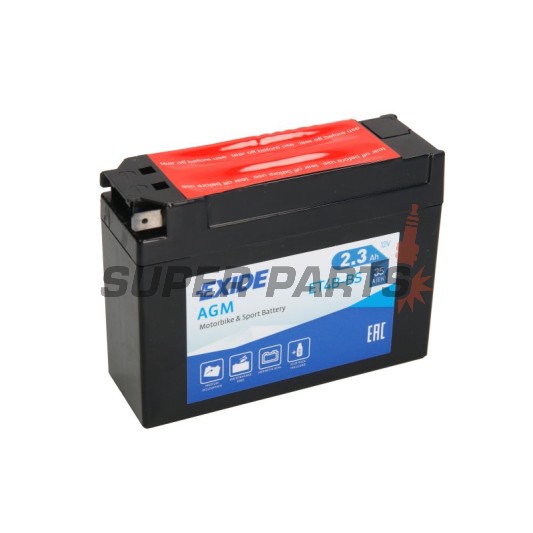 Акумулатор -EXIDE- YT4B-BS, 2.3Ah 12V