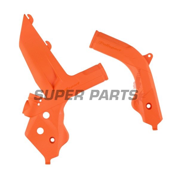 Протектори за рамка -POLISPORT- оранжев, KTM EXC, EXC-F, SX, SX-F 50-500 2019-2022