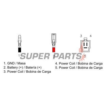 Реле за зареждане -DZE- реле-регулатор, 12V, 25A, YAMAHA YFB, YFM 250-600 1996-2001