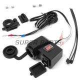 USB адаптер със запалка -4 RIDE- 12V, 2xUSB (3.1A) + волтметър - универсален