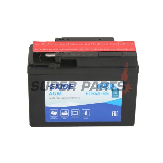 Акумулатор -EXIDE- YTR4A-BS, 2.3Ah 12V