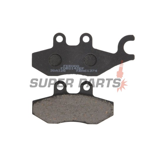 Накладки -FERODO- FDB2142EF, Aprilia SR, Sportcity; Derbi Boulevard; Vespa/Piaggio 946, Beverly, Carnaby, Fly, GT, GTS, GTV, Granturismo, Hexagon, Liberty, MP3, Primavera, Skipper, Sprint, Typhoon, X7, X8, X9, X10 (2000-2017)