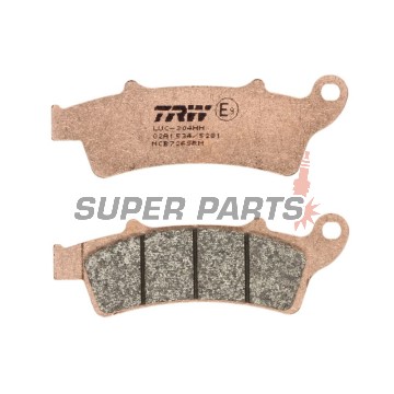 Накладки -TRW- MCB726SRM, синтеровани, Aprilia Atlantic/Scarabeo/Sportcity (125-500, 2003-2015); Kymco People 125i GT; Malaguti Madison 250/400; Peugeot Elyseo 125; Piaggio Beverly 350