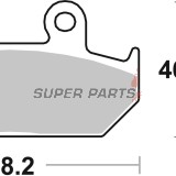Накладки -BREMBO- 07HO2307, Honda CBR / NX 650 / RS / VFR / VTZ / XL (1986-1994)
