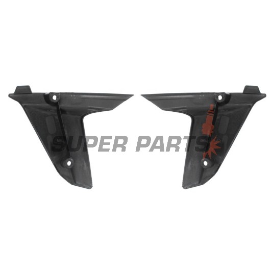 Предни странични пластмаси -POLISPORT- черни, HUSQVARNA TC 250-510 2008-2009