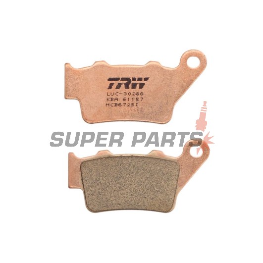 Накладки -TRW- MCB672SI, Alfer VR 250, Aprilia Pegaso 650, Husaberg FE/FS 450-650, Husqvarna CR/TE/WR 125-610, KTM EXC/LC4/Duke 250-690, Yamaha TT 600, WR 125 (1993-2022)