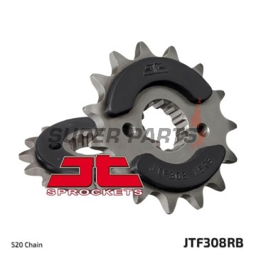Преден пиньон -JT- JTF308,16, 16 зъба, Aprilia Pegaso 650 2007-2009, Pegaso 660 2005-2009, Honda FMX 650 2004-2008, FX 650 1999-2001, NX 650 1989-1991, 1995-2001, Yamaha MT-03 660 2006-2013, XT 660 2004-2016, XTZ 660 2008-2009
