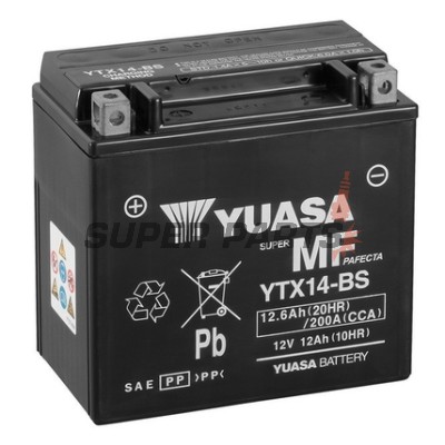 Акумулатор -YUASA- YTX14-BS, 13Ah 12V