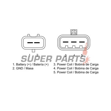 Реле за зареждане -DZE- реле-регулатор, 12V, 50A, POLARIS SPORTSMAN 550/850 2009-2010