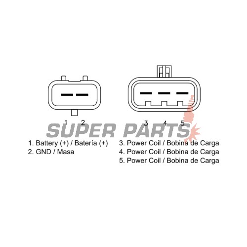 Реле за зареждане -DZE- реле-регулатор, 12V, 50A, POLARIS SPORTSMAN 550/850 2009-2010