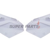 Задни странични пластмаси -POLISPORT- бели, SUZUKI RM-Z 450 2007-2007