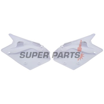 Задни странични пластмаси -POLISPORT- бели, SUZUKI RM-Z 450 2007-2007