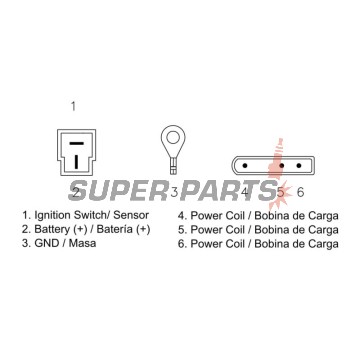 Реле за зареждане -DZE- реле-регулатор, 12V, 35A, APRILIA LEONARDO, MOTO, PEGASO; BMW F 250/300/650 1993-2005