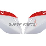 Задни странични пластмаси -POLISPORT- червено/бяло, HONDA CRF 250 2006-2008