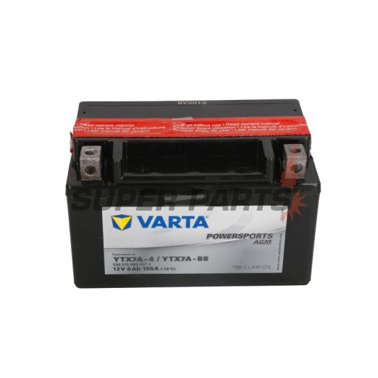 Акумулатор -VARTA- YTX7A-BS, 6Ah 12V