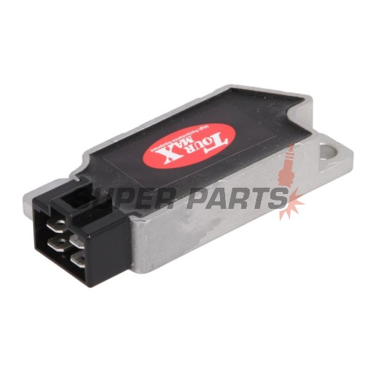 Реле за зареждане -TOURMAX- реле-регулатор, Yamaha FZR 400 1988-1989, Yamaha FZR 600 1989-1990, Yamaha TW 200 1988-2000, Yamaha XT 600 1990-1994, Yamaha XT 225 1992-1995, Yamaha XV 250 1989-1990