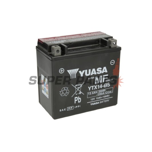Акумулатор -YUASA- YTX14-BS, 13Ah 12V