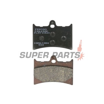 Накладки -FERODO- FDB498P, Honda CBR125R, XL125V Varadero, XLR125 (1993-2013)