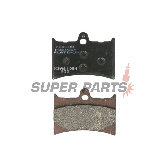 Накладки -FERODO- FDB498P, Honda CBR125R, XL125V Varadero, XLR125 (1993-2013)