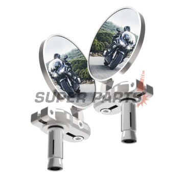Огледала за край на кормило -OXFORD- Bar End Mirrors, сребристи, комплект