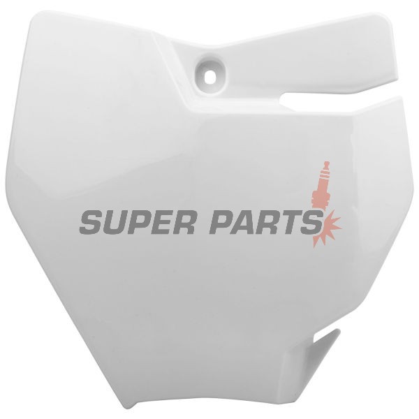 Мотокрос маска/табелка за номер -POLISPORT- бяла, KTM SX 65 2016-2023