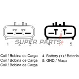 Реле за зареждане -DZE- реле-регулатор, 12V, 35A, HONDA MUV, TRX 420/700 2007-2014