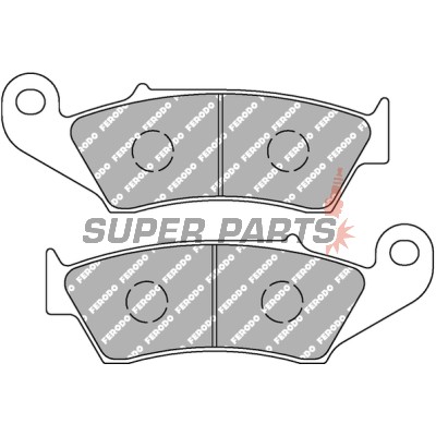 Накладки -FERODO- FDB892EF, Honda CR / CRF / XR / Africa Twin / Transalp, Suzuki DR-Z / RM-Z / DR, Yamaha WR / YZ, Gas Gas EC / MC, Beta RR / Xtrainer, Kawasaki KX / Versys, Aprilia RXV 1993-2019