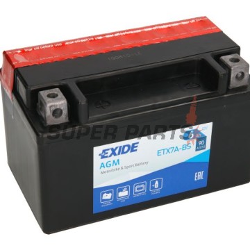 Акумулатор -EXIDE- YTX7A-BS, 6Ah 12V