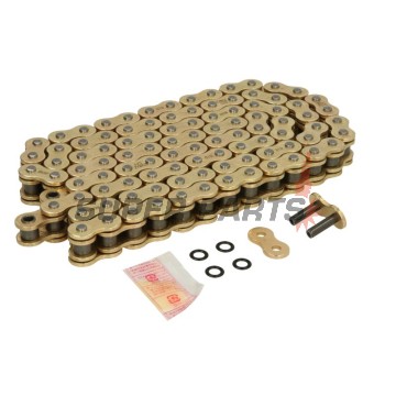 Верига -DID- 525ZVMX2G&G-100, размер 525, 100 звена, двойно усилена, златиста