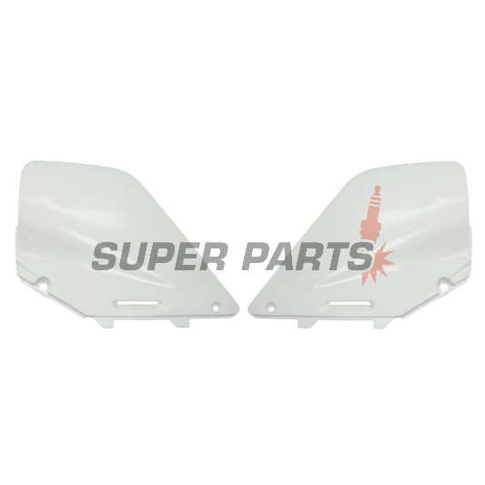 Задни странични пластмаси -POLISPORT- бели, SUZUKI RM 125/250 1996-2000