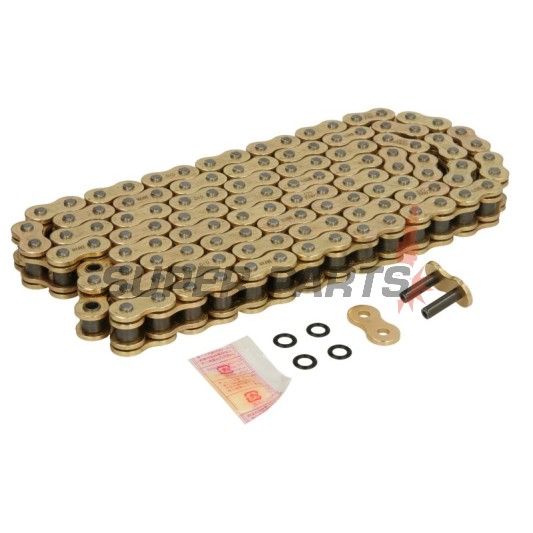 Верига -DID- 525ZVMX2G&G-120, размер 525, 120 звена, двойно усилена, златиста