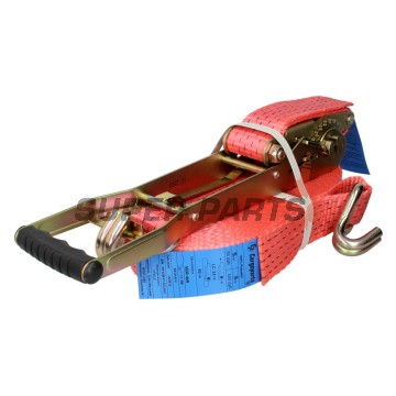 Колан за осигуряване -CARGOPARTS- 12m, с тресчотка, 550daN