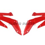 Предни странични пластмаси -POLISPORT- червени, HONDA CRF 250 2004-2009