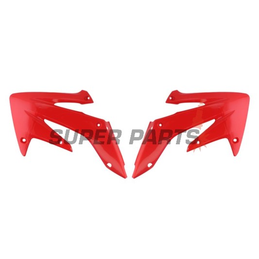 Предни странични пластмаси -POLISPORT- червени, HONDA CRF 250 2004-2009