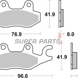 Накладки -BREMBO- 07YA2008, Can-Am Commander / Maverick, Kawasaki Ninja / Brute Force / Teryx, Suzuki Burgman / DR Big / ATV, Triumph Tiger / Trophy, Yamaha Raptor / YFZ / Rhino