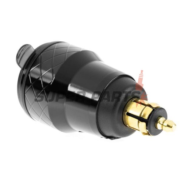 USB адаптер за запалка -4 RIDE- 12V, 2xUSB 3.0 + волтметър - универсален