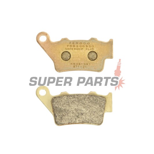 Накладки -FERODO- FDB2005SG, Aprilia ETV Caponord / Pegaso, BMW C / C1 / F / S, Ducati Monster / Scrambler, Gas Gas EC / MC, Honda CB / NX / SLR, Husaberg FE / FC, Husqvarna CR / SM / TC / TE / WR, KTM Duke / EXC / LC4 / SX / Super Duke, Triumph Street Tr