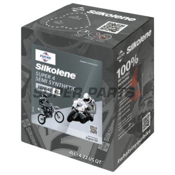 Двигателно масло -SILKOLENE- SUPER 4 10W40 4L CUBE, 10W40, полу-синтетика, 4L CUBE