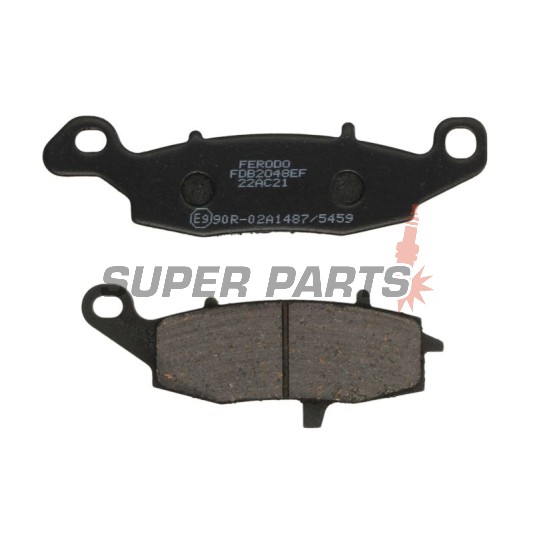 Накладки -FERODO- FDB2048EF, Kawasaki ER-6 / Versys / KLR / VN / Z / Zephyr / ZR-7 650-1600 1996-2007, Suzuki V-Strom / Bandit / GSX 750F / SV 650 / Intruder 600-1500 1998-2015